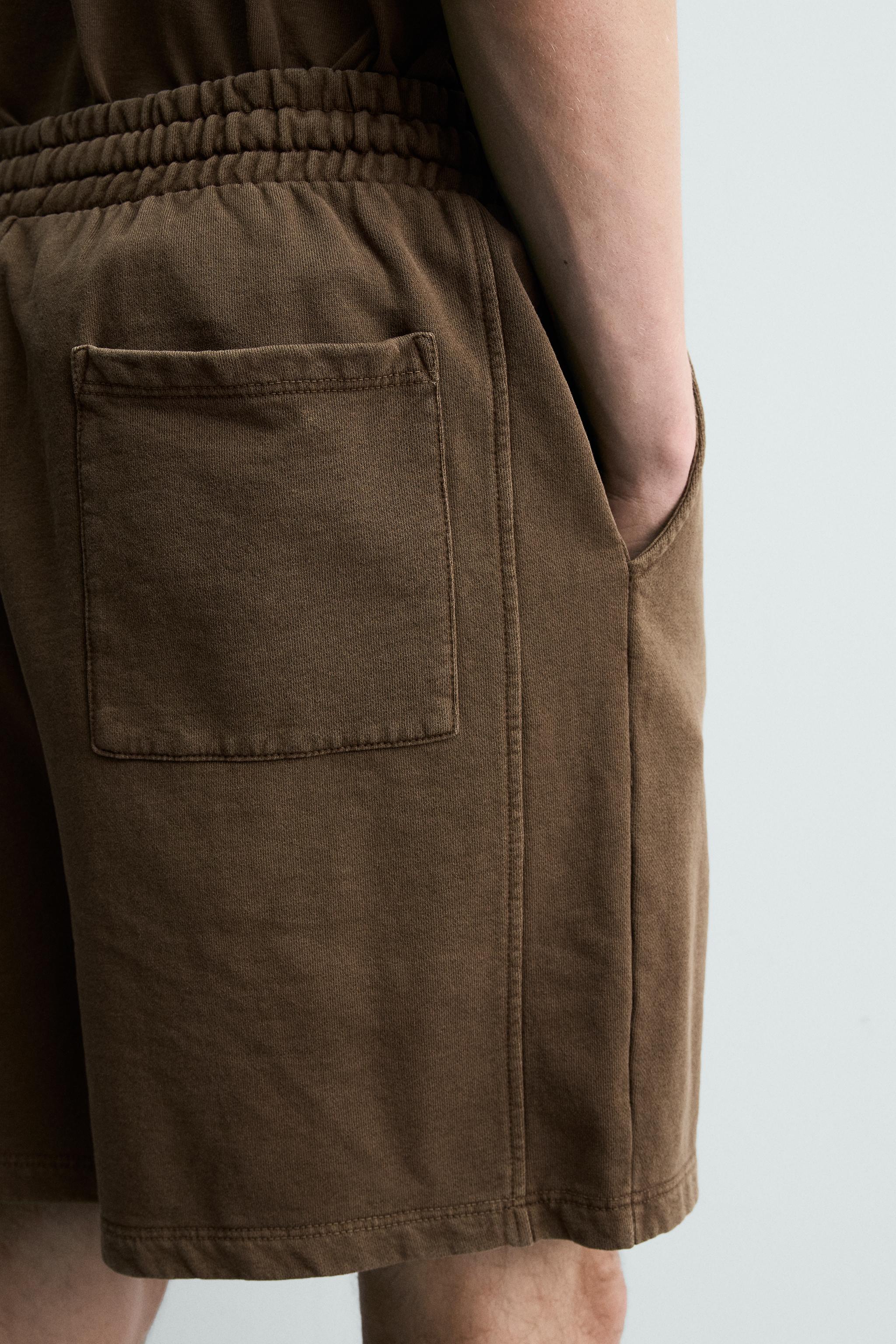 BASIC WASHED JOGGER SHORTS